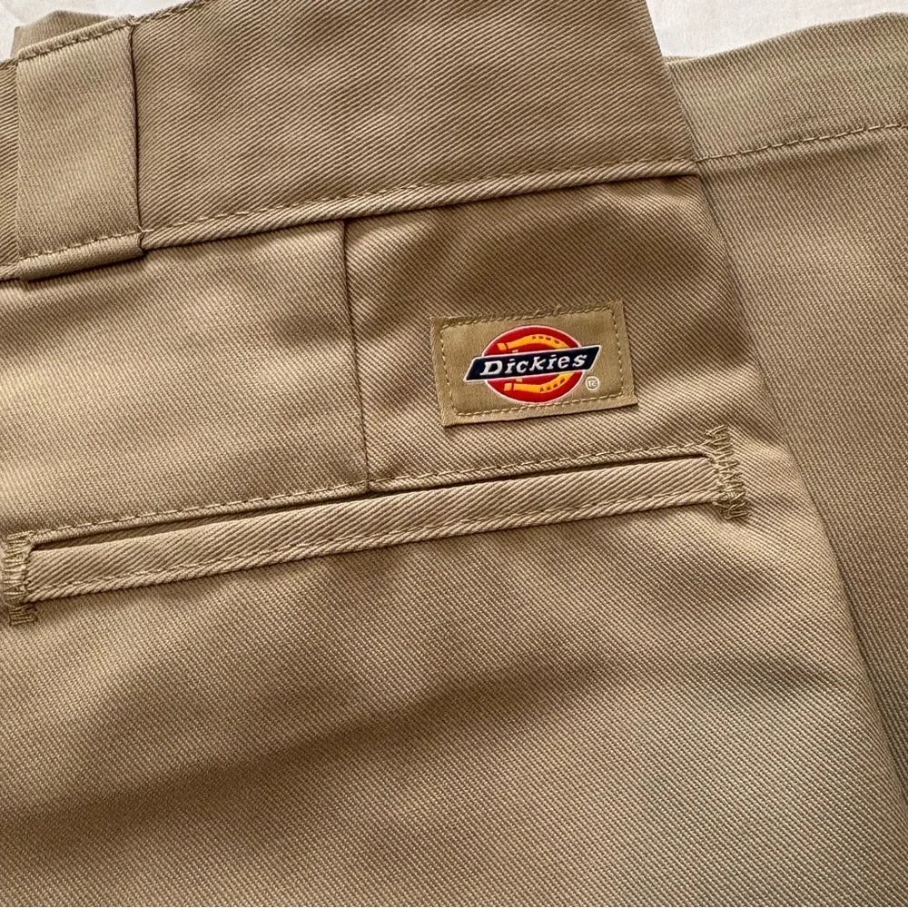 Dickies Original 874 Work Pants Khaki Wear Skater Flat Front Men’s 40X30 Chino